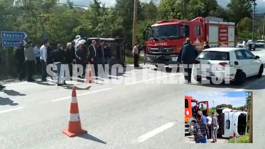Sapanca'da Trafik Kazası: 1 Yaralı