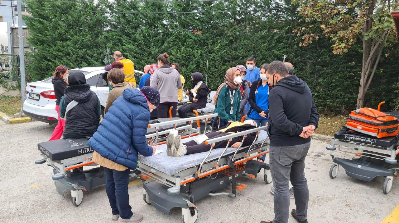 Sapanca İlçe Hastanesi'nde Tatbikat