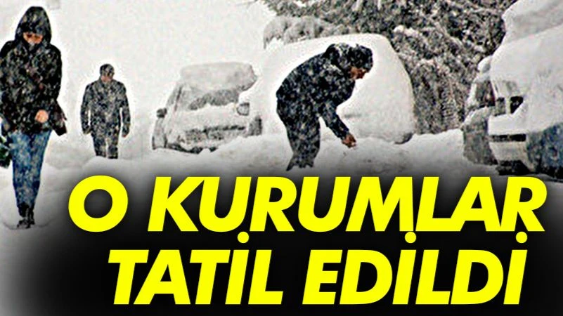 O Kurumlarda Çalışanlara 1 Günlük Kar Tatili