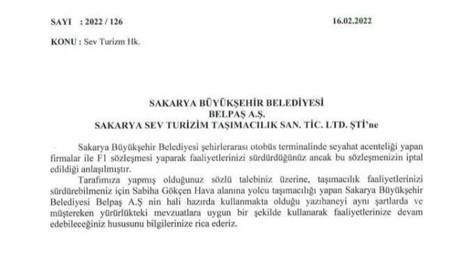 Büyükşehirden O Otobüs Firması Hakkında Açıklama