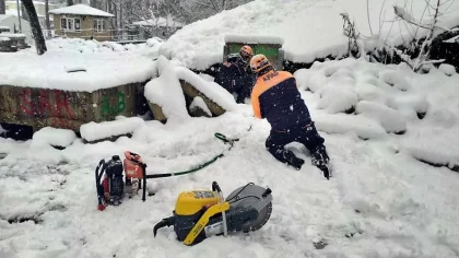 AFAD'dan Kar Altında Tatbikat