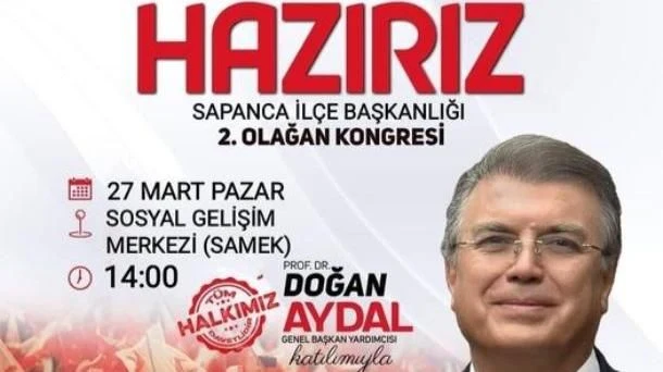 Yeniden Refah Sapanca'da Kongre Pazar Günü