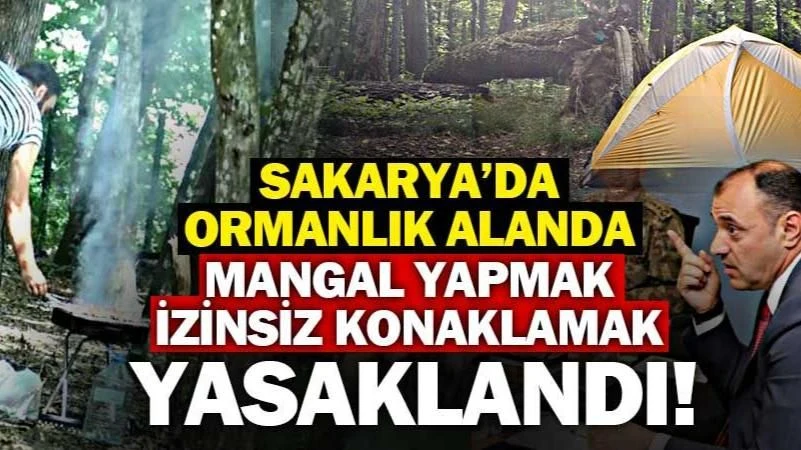 Ormanlık Alanda Mangal Yapmak ve İzinsiz Konaklamak Yasaklandı!