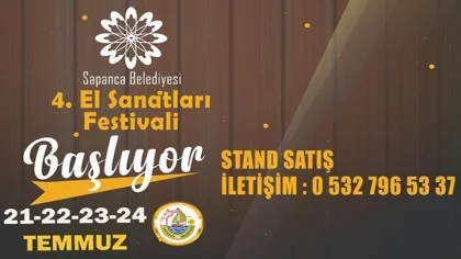 Sapanca 4. El Sanatları Festivali Başvuruları Başladı
