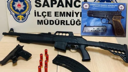 Sapanca'da 3 Adet Ruhsatsız Silah Ele Geçirildi