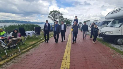 Sapanca'daki Karavan Festivalini Ziyaret Ettiler
