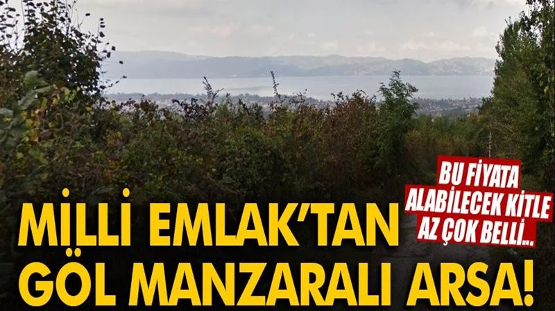 Milli Emlak'tan Sapanca'da Göl Manzaralı Arsa