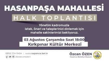 Halk Toplantısı Kırkpınar Hasanpaşa Mahallesi'nde