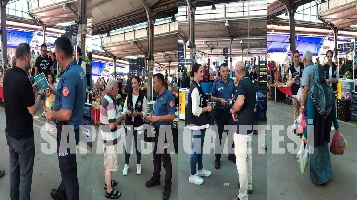 Sapanca'da Kadına El Kalkmaz Broşürü Dağıttılar