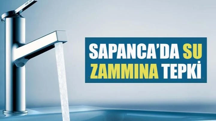 Sapanca'da Su Zammına Tepki Yağıyor