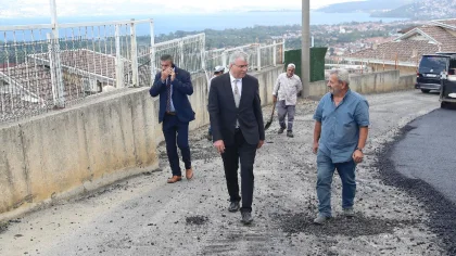 Sapanca Mahmudiye'de Asfalt Çalışmaları Tamamlanıyor