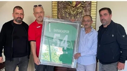 Sapancaspor'dan Selami Balkaya'ya Teşekkür Ziyareti