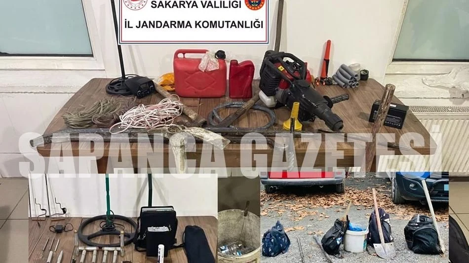 Sapanca'da Jandarma Definecilere Suçüstü Yaptı