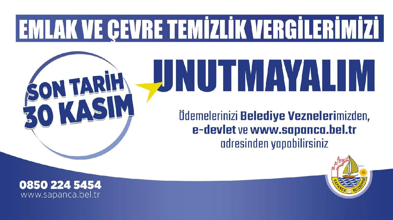 Emlak Vergisinde Son Gün 30 Kasım