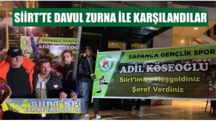 Sapanca Gençlikspor'a Siirt'te Görkemli Karşılama