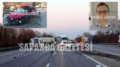 Sapanca'da Feci Kaza, Tır Karşı Şeride Geçti: 1 Ölü, 1 Yaralı