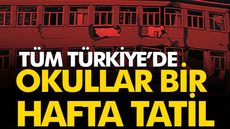 Okullar 13 Şubat'a kadar Tatil Edildi
