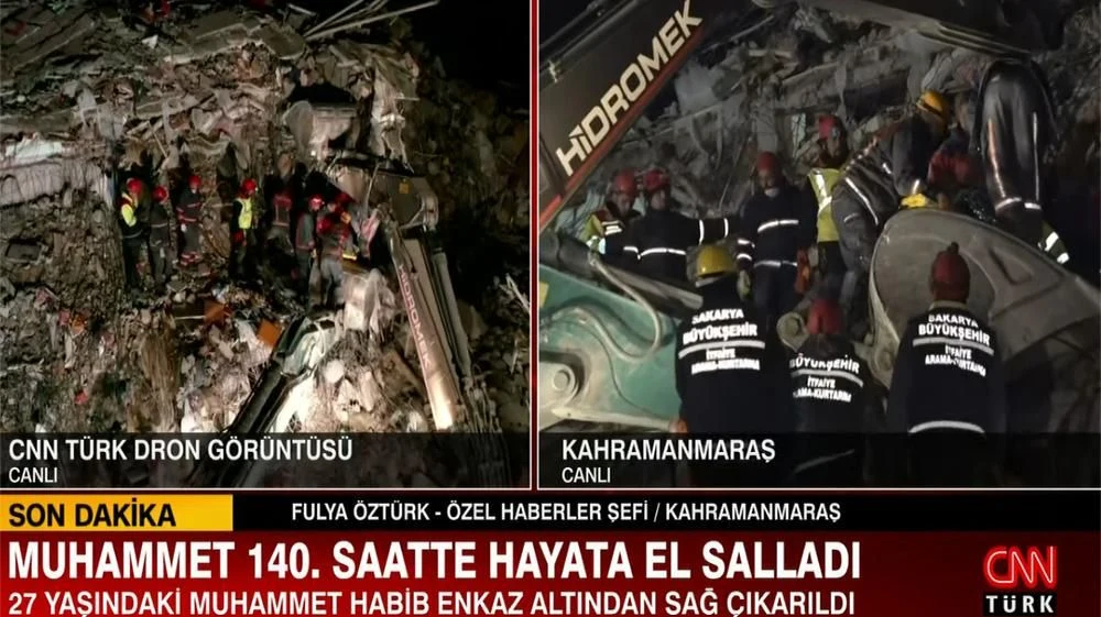 Sakarya İtfaiyesinden 140 Saat Sonra Bir Mucize