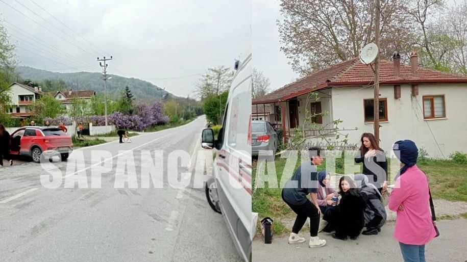 Sapanca'da Suv Araç ile Otomobil Çarpıştı: 1 Yaralı