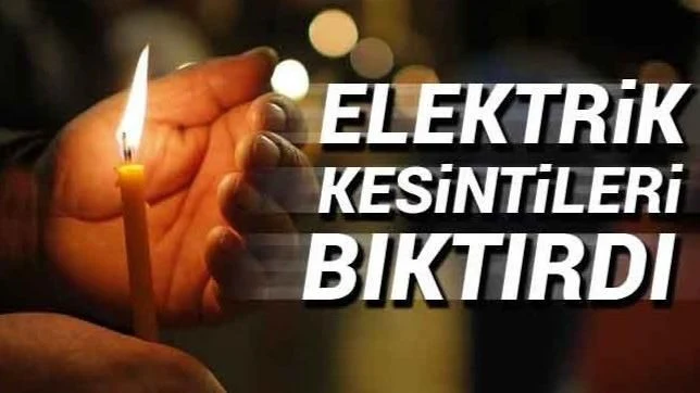 ''Elektrik Kesintileri Canımıza Tak Etti!''