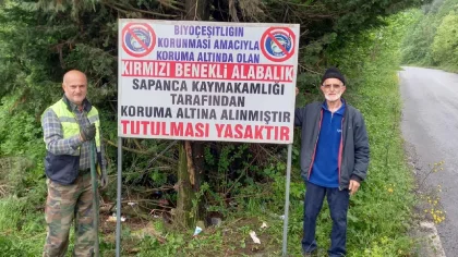 Sapanca'da Kırmızı Benekli Alabalığın Avlanması Yasaklandı