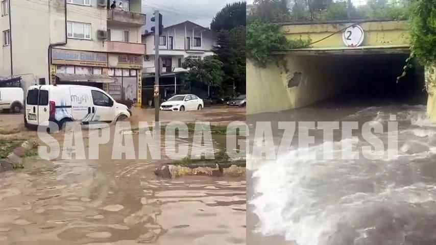 Sapanca'da Sağanak Hayatı Olumsuz Etkiledi