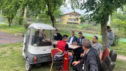 Kaymakam ve Belediye Başkanından Engelsiz Kafeye Ziyaret