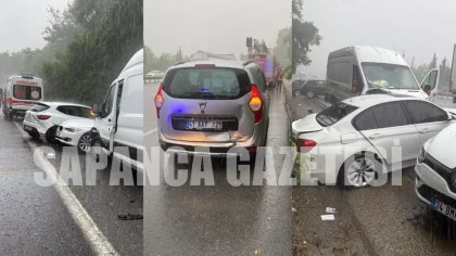 Sapanca'da Zincirleme Trafik Kazası: 3 Yaralı