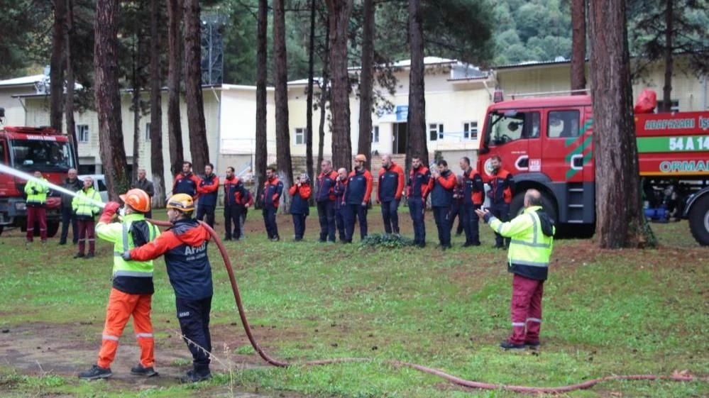 Sapanca'da AFAD Personeline Orman Yangını Tatbikatı