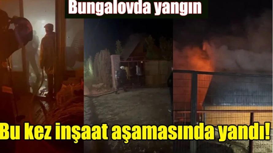 Sapanca'da Bungalovda Yangın Çıktı