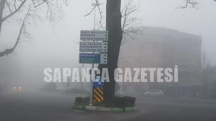 Sapanca'da Güne Yoğun Sisle Uyandık