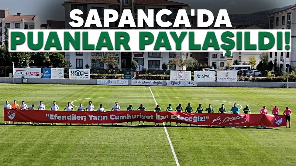 Sapanca'da Puanlar Paylaşıldı