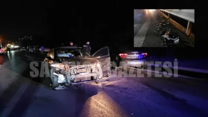 Sapanca'da 9 Araç Bir Birbirine Girdi: 4 Yaralı