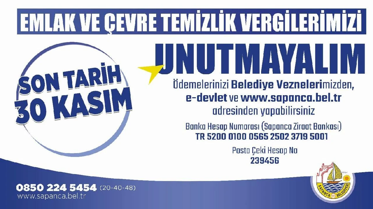 Emlak Vergisinde İkinci Taksit Zamanı