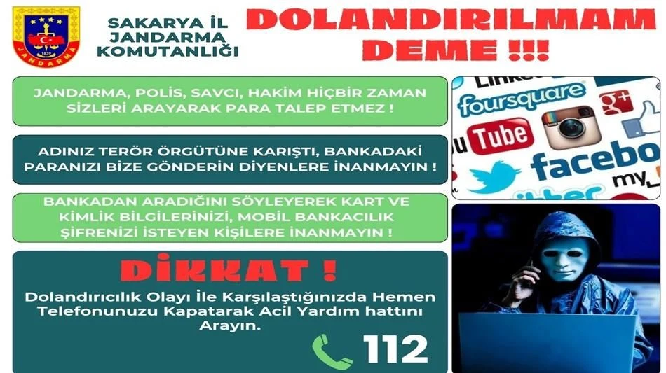 Jandarmadan Uyarı: Dolandırılmayın!