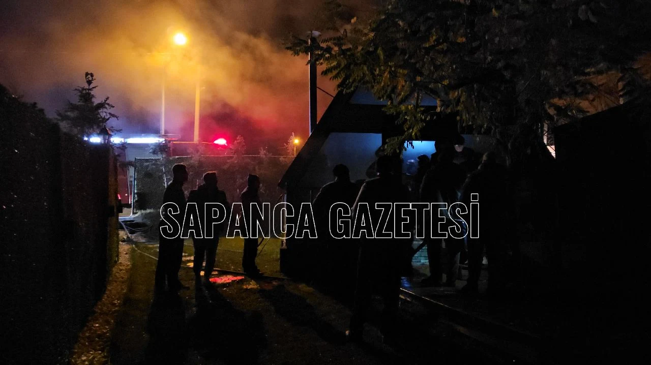Sapanca'da Korkutan Bungalov Yangını