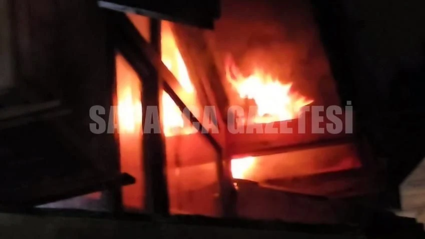 Sapanca'da Korkutan Yangın