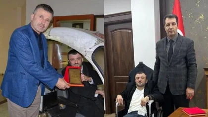 Başkan Ertuğ'dan Canpolat ve Özen'e Teşekkür Ziyareti