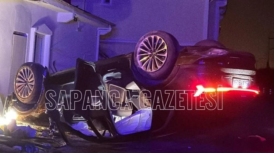 Alkollü Sürücü Aracıyla Takla Attı