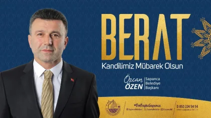 Başkan Özen'in Berat Kandili Mesajı