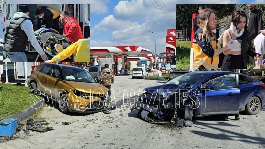 Sapanca'da Cip ile Otomobil Kafa Kafaya Çarpıştı: 2 Yaralı