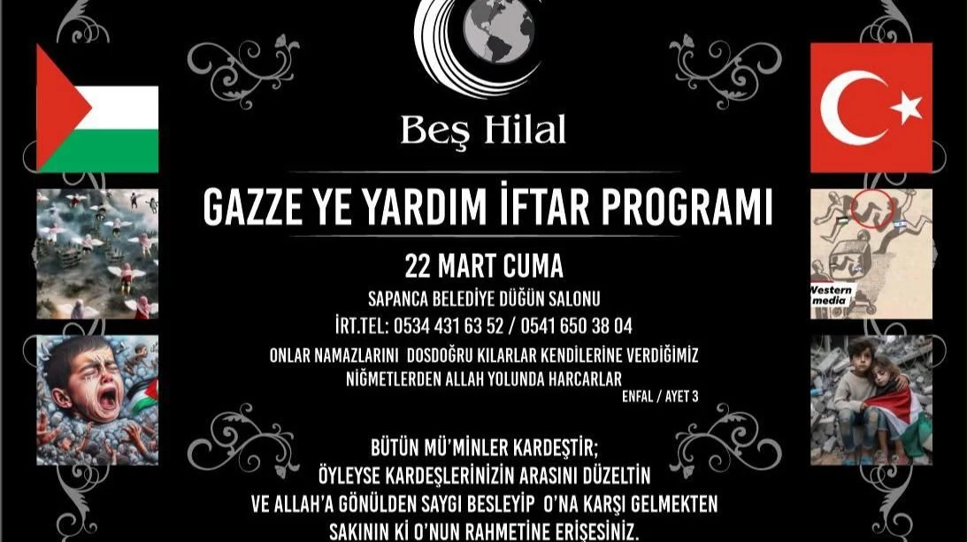 Sapanca'da Gazze'ye Yardım İftarı