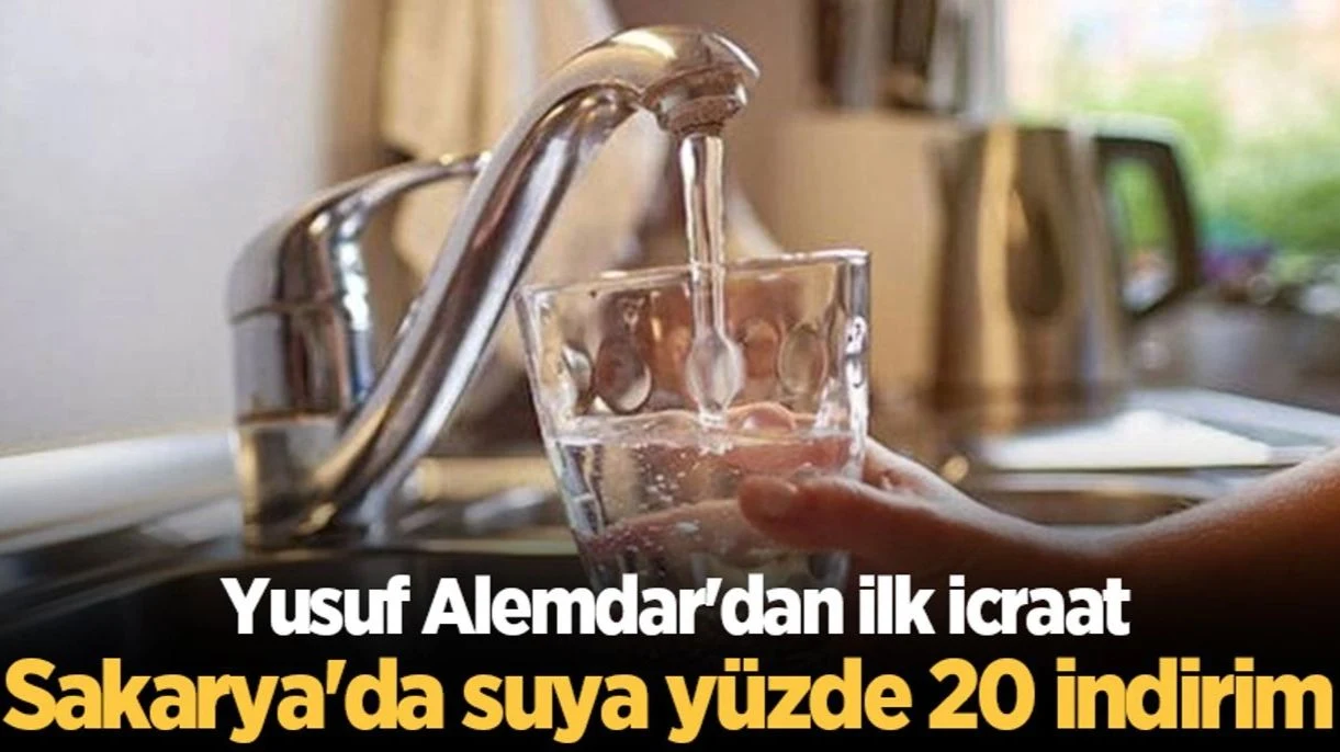 Sakarya'da Suya Yüzde 20 İndirim Geliyor