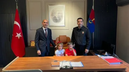Sapanca'da Öğrenciler Karakol Komutanı Oldu