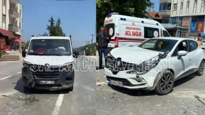 Sapanca'da Otomobil ile Kamyonet Çarpıştı: 1'i Çocuk 2 Yaralı