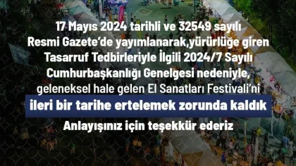 Sapanca Belediyesi El Sanatları Festivalini Erteledi