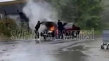 Halk Otobüsü Şoföründen Araç Yangınına Müdahale
