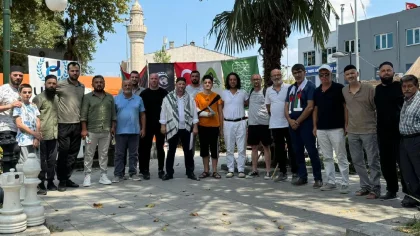 Sapanca'da Gazze'ye Destek için Basın Açıklaması Yapıldı