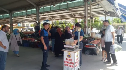 Sapanca Pazar Yerinde Tartı Denetim Noktası Kuruldu