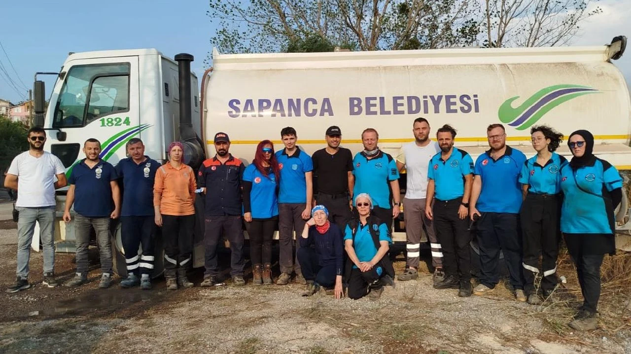 Arte ve Sapanca Belediyesi Yangın Bölgesinde